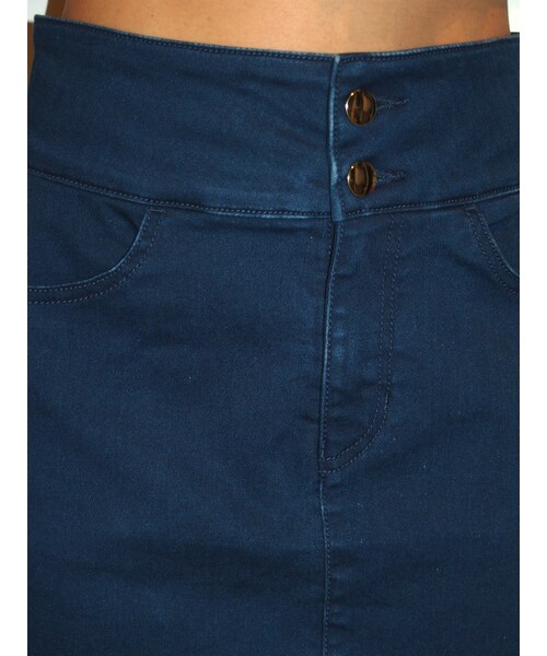 RESEXXY(リゼクシー)の「ゴールドボタンデニムスカート(スカート・レディース・アイスブルー/インディゴ)」の9枚目の写真