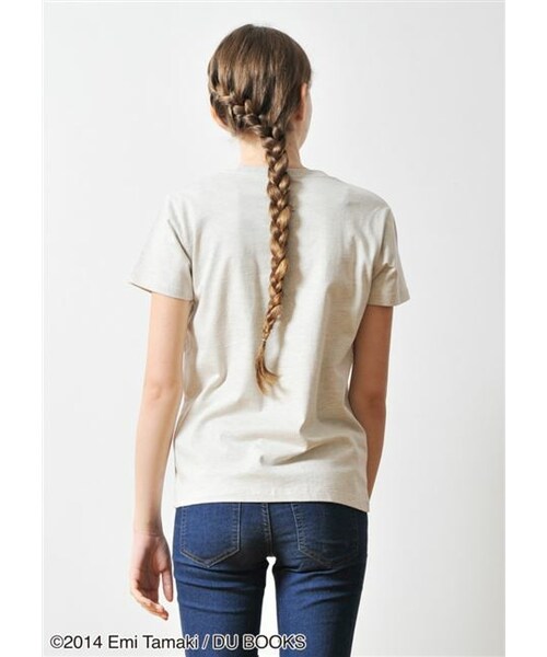 Design Tshirts Store graniph（デザイン　ティーシャツ　ストア　グラニフ）の「少女系きのこ図鑑 (玉木 えみ)（トップス・ホワイト・SS/S/M/L）」の10枚目の写真