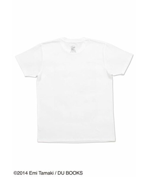 Design Tshirts Store graniph（デザイン　ティーシャツ　ストア　グラニフ）の「少女系きのこ図鑑 (玉木 えみ)（トップス・ホワイト・SS/S/M/L）」の2枚目の写真