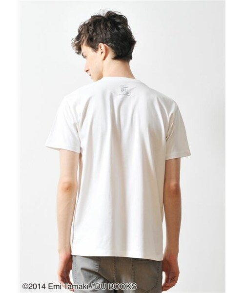 Design Tshirts Store graniph（デザイン　ティーシャツ　ストア　グラニフ）の「少女系きのこ図鑑 (玉木 えみ)（トップス・ホワイト・SS/S/M/L）」の8枚目の写真