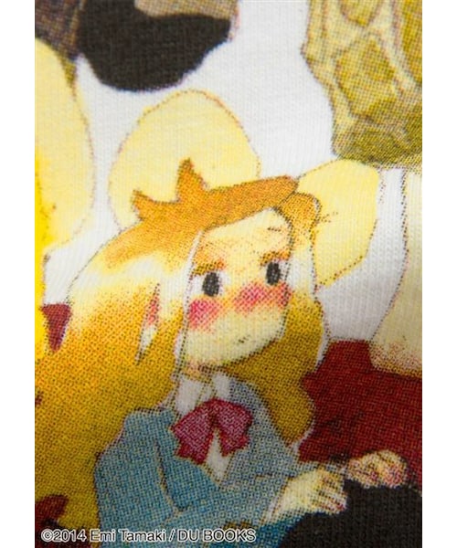 Design Tshirts Store graniph（デザイン　ティーシャツ　ストア　グラニフ）の「少女系きのこ図鑑 (玉木 えみ)（トップス・ホワイト・SS/S/M/L）」の6枚目の写真