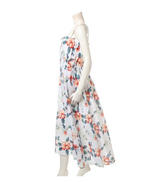 Ingni イング の カーディガンxハイビスカス柄マキシワンピース Set ワンピース ドレス Wear
