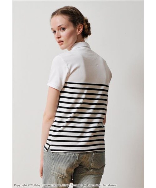 Design Tshirts Store graniph（デザイン　ティーシャツ　ストア　グラニフ）の「フレデリック エンブロイダリー (レオ レオニ ショート スリーブ ポロ シャツ A)（トップス・ホワイト・SS/S/M/L）」の10枚目の写真