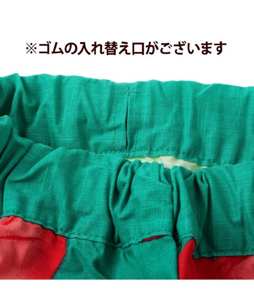PARTY PARTY(パーティーパーティー)の「ハイビスカス5分丈パンツ(パンツ・キッズ・ブラック/エメラルドグリーン・70/80/90/95/100/110/120)」の8枚目の写真