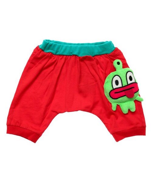PARTY PARTY(パーティーパーティー)の「Guruli 5分丈パンツ(パンツ・キッズ・ブラック/ブルー/エメラルドグリーン/レッド・70/80/90/95/100/110/120)」の4枚目の写真