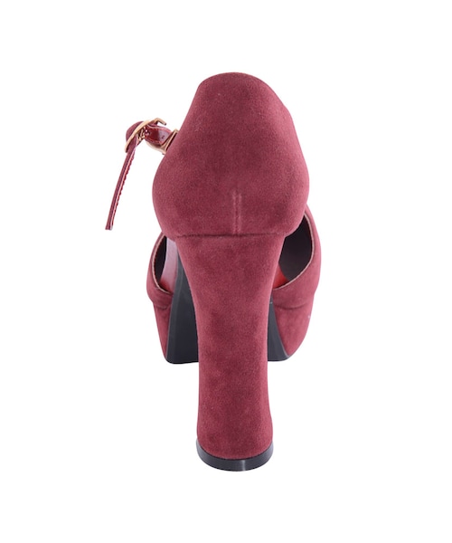 merry jenny（メリージェニー）の「Tストラップチャンキーパンプス（シューズ・レディース・ブラック/レッド/カーキ・M/L）」の5枚目の写真