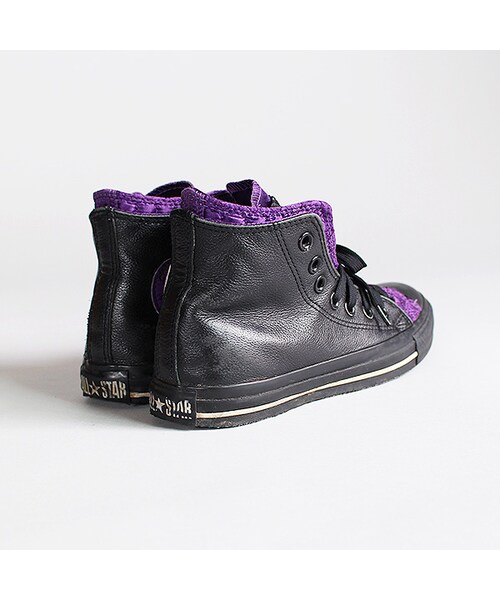 Vintage Clothing（ヴィンテージクロージング）の「CONVERSE - All Star（ファッション雑貨・Black x Purple・24）」の2枚目の写真