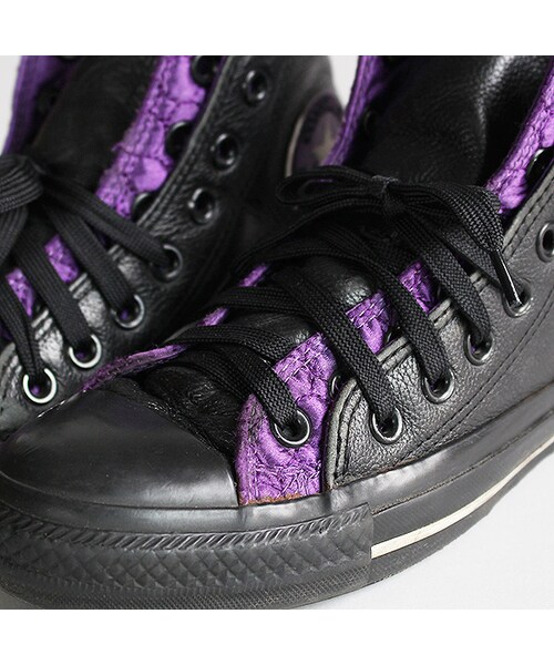 Vintage Clothing（ヴィンテージクロージング）の「CONVERSE - All Star（ファッション雑貨・Black x Purple・24）」の5枚目の写真