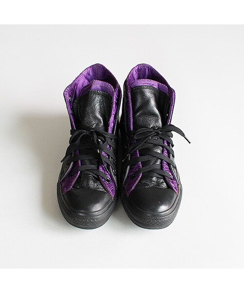 Vintage Clothing（ヴィンテージクロージング）の「CONVERSE - All Star（ファッション雑貨・Black x Purple・24）」の3枚目の写真