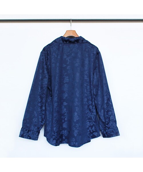 Vintage Clothing（ヴィンテージクロージング）の「Pajama Shirts（トップス・Navy・One）」の2枚目の写真
