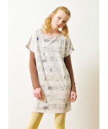 Design Tshirts Store graniph | ビューティフル シャドー ボート ネック ショート スリーブ ワンピース (メロディー ビューティフル シャドー)(ワンピース/ドレス)