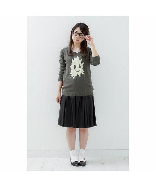 haco!（ハコ）の「.fr ジュリアンのかいじゅうセーター：カーキ