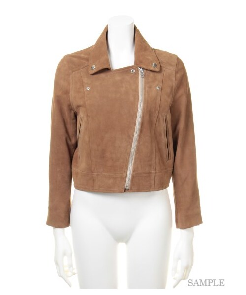 SNIDEL（スナイデル）の「レザーコンパクトジャケット（ライダース