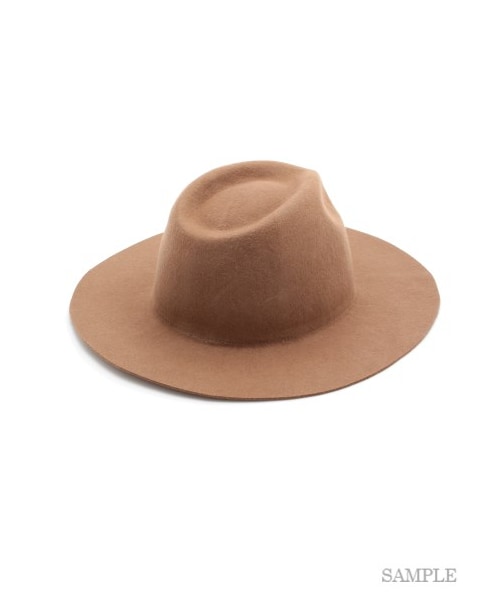 SNIDEL（スナイデル）の「フェルトハット（ハット・レディース・LBEG/CML/BLK・F）」の5枚目の写真