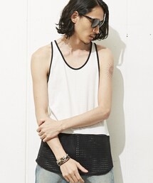 DIET BUTCHER | DIET  BUTCHER  SLIM  SKIN 裾メッシュタンクトップ(タンクトップ)