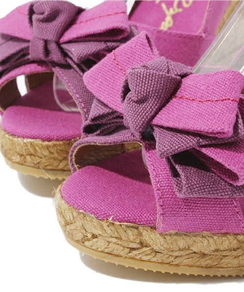 GAIMO（ガイモ）の「コンビカラーリボンサンダル (732105)（サンダル・レディース・ブラウン/ネイビー/パープル/レッド・35/36/37/38）」の9枚目の写真