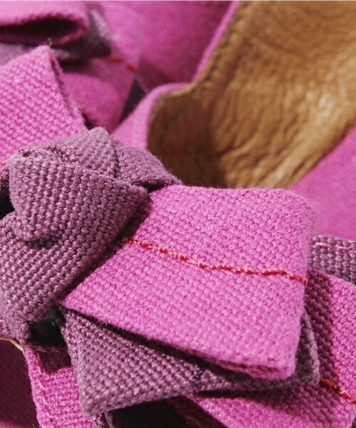 GAIMO（ガイモ）の「コンビカラーリボンサンダル (732105)（サンダル・レディース・ブラウン/ネイビー/パープル/レッド・35/36/37/38）」の10枚目の写真