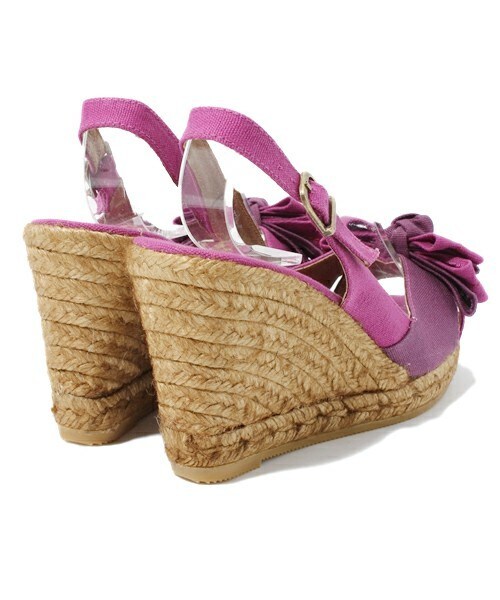 GAIMO（ガイモ）の「コンビカラーリボンサンダル (732105)（サンダル・レディース・ブラウン/ネイビー/パープル/レッド・35/36/37/38）」の7枚目の写真