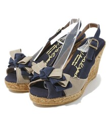 GAIMO | コンビカラーリボンサンダル (732105)(サンダル)