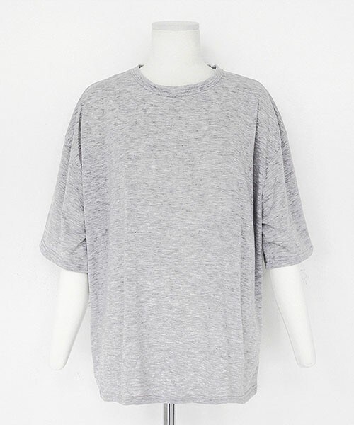 DHOLIC（ディーホリック）の「6colorsハーフスリーブTシャツ（Tシャツ/カットソー・レディース・ミント/ベージュ/アイボリー/ブラック/ブラックグレー/グレー・FREE）」の5枚目の写真