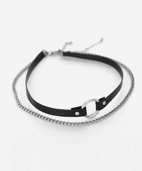 DHOLIC（ディーホリック）の「ブラックチェーンチョーカー（ネックレス・レディース・ブラックA/ブラックB・FREE）」の2枚目の写真