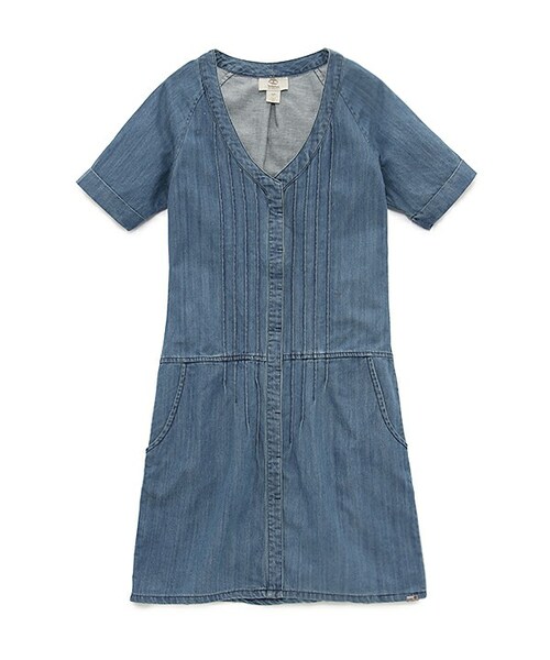 Timberland(ティンバーランド)の「ニューファウンド リバー ドレス(シャツワンピース・レディース・インテンスウォーン・XS/S/M/L/XL)」の1枚目の写真