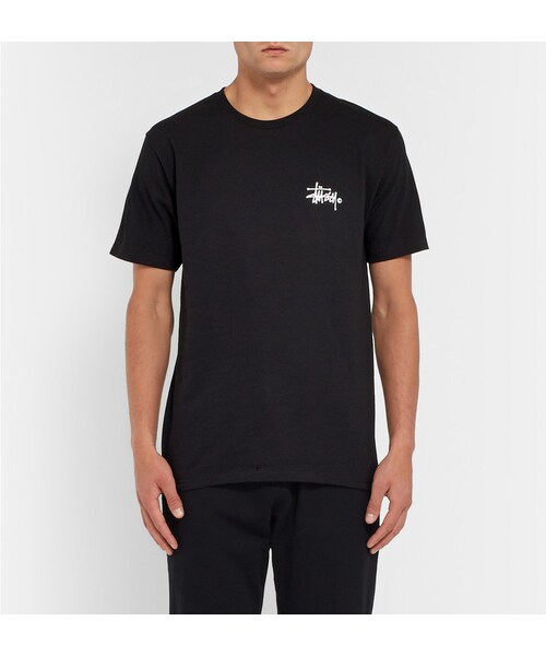 STUSSY(ステューシー)の「Stüssy Printed Cotton-Jersey T-Shirt(Tシャツ/カットソー・メンズ・Black・S/M/L/XL/XXL)」の3枚目の写真