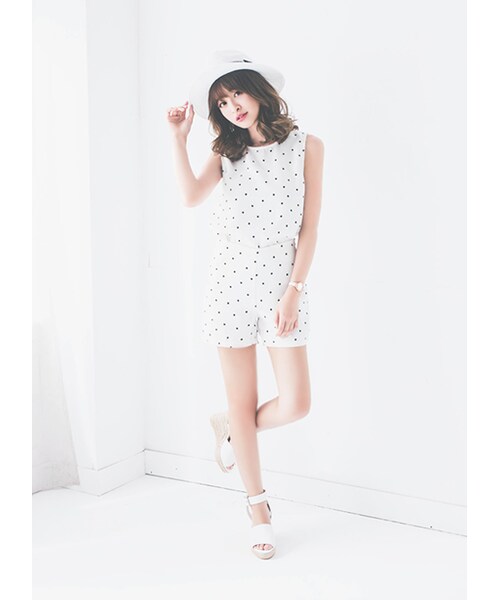 gracegift（グレースギフト）の「韓國寬帶麻編楔型涼鞋（その他・レディース・棕/白・35/36/37/38/39/40）」の8枚目の写真