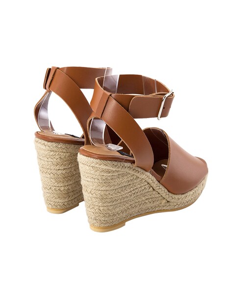 gracegift（グレースギフト）の「韓國寬帶麻編楔型涼鞋（その他・レディース・棕/白・35/36/37/38/39/40）」の15枚目の写真