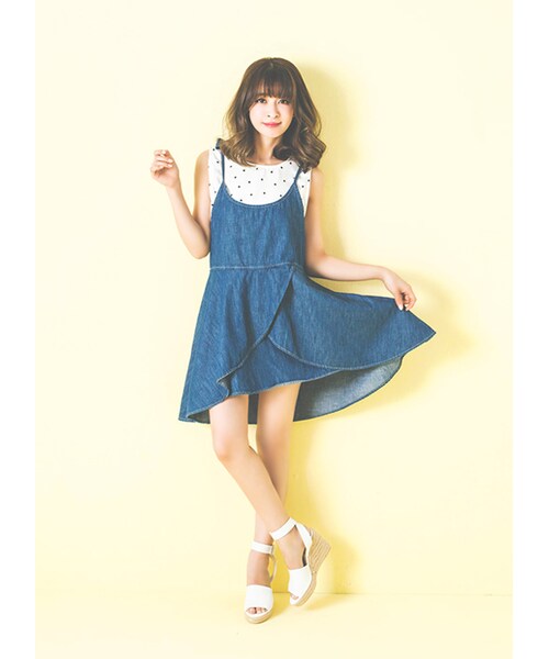 gracegift（グレースギフト）の「韓國寬帶麻編楔型涼鞋（その他・レディース・棕/白・35/36/37/38/39/40）」の9枚目の写真