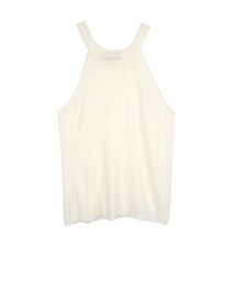 gracegift | 韓國極簡織細感削肩背心(トップス)