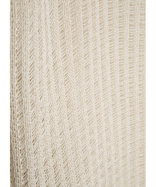 gracegift（グレースギフト）の「韓國輕夏微甜縷空針織罩衫上衣（トップス・レディース・杏/黑・F）」の3枚目の写真