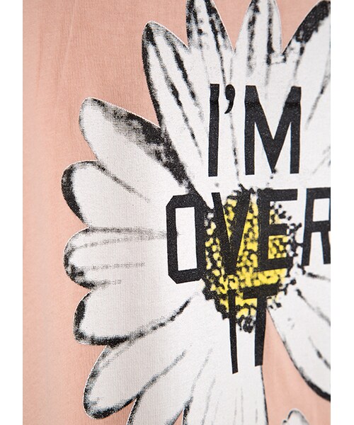 gracegift（グレースギフト）の「韓國清爽雛菊印花無袖短版背心（トップス・レディース・白/粉・F）」の10枚目の写真