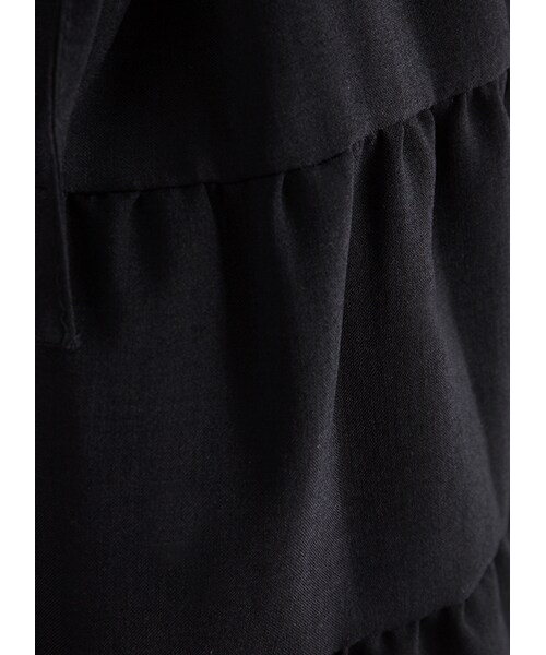 gracegift（グレースギフト）の「韓國清甜佳人荷葉無袖收腰洋裝（その他・レディース・黑・F）」の3枚目の写真