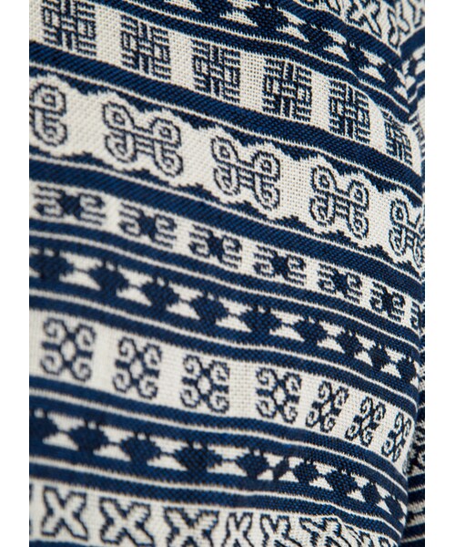 gracegift（グレースギフト）の「韓國熱情仲夏民族風印花鬚邊短褲（パンツ・レディース・藍/黑・F）」の3枚目の写真