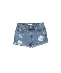 gracegift | 韓國率性破損捲邊牛仔短褲(パンツ)