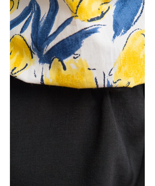 gracegift(グレースギフト)の「韓國柔氛鬱金香撞色連身短褲(パンツ・レディース・花卉・F)」の3枚目の写真