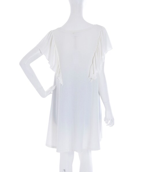 merry jenny(メリージェニー)の「XOXOハートフリルワンピース(ワンピース/ドレス・レディース・オフホワイト/ブラック/アイスブルー・F)」の8枚目の写真