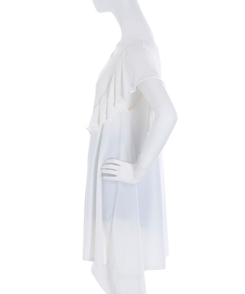 merry jenny(メリージェニー)の「XOXOハートフリルワンピース(ワンピース/ドレス・レディース・オフホワイト/ブラック/アイスブルー・F)」の7枚目の写真