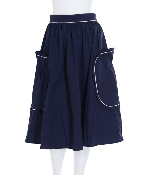 merry jenny（メリージェニー）の「ラウンドフリルミディスカート（スカート・レディース・ブラック/レッド/ネイビー・F）」の8枚目の写真