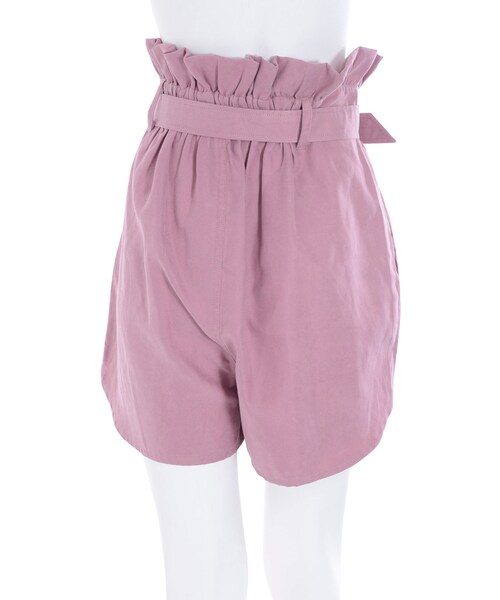 merry jenny（メリージェニー）の「ベルトフリルショートパンツ（パンツ・レディース・ブラック/ピンク/ベージュ・F）」の8枚目の写真