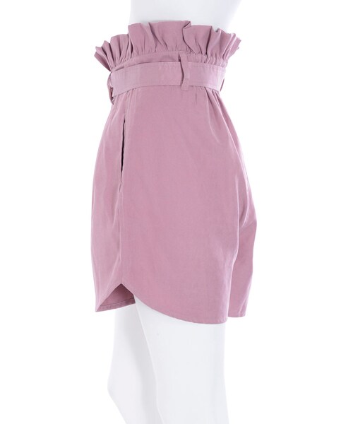 merry jenny（メリージェニー）の「ベルトフリルショートパンツ（パンツ・レディース・ブラック/ピンク/ベージュ・F）」の7枚目の写真