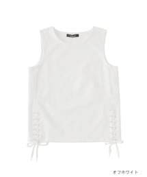 w closet | レースアップノースリプルオーバー(トップス)