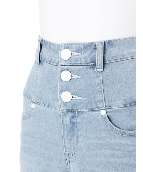 EMODA（エモダ）の「3釦ハイウエストショートパンツ（パンツ・レディース・ホワイト/ブラック/アイスブルー・XS/S/M）」の8枚目の写真