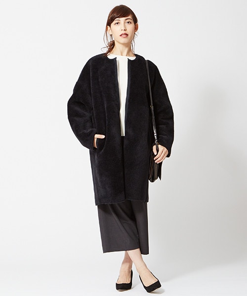HELIOPOLE（エリオポール）の「heliopole フェイクボアムートンコート  