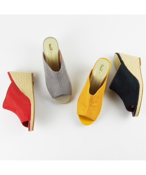 WA ORiental TRaffic（ダブルエーオリエンタルトラフィック）の「ミュールサンダル（シューズ・レディース・ブラック/グレー/レッド/イエロー・S/M/L/LL）」の11枚目の写真