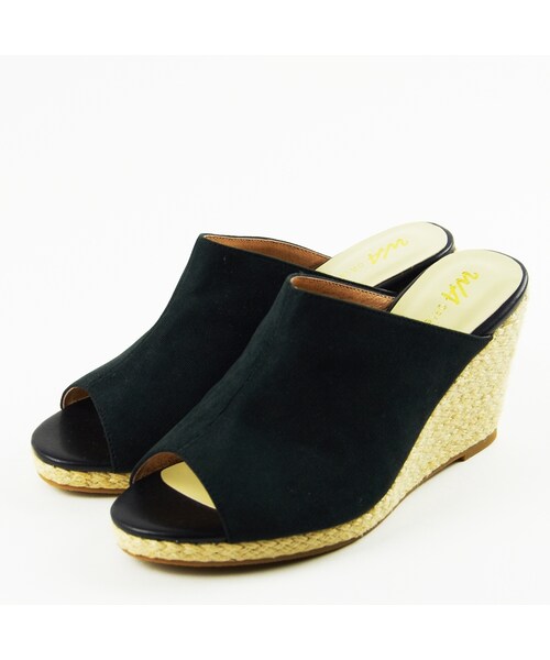 WA ORiental TRaffic（ダブルエーオリエンタルトラフィック）の「ミュールサンダル（シューズ・レディース・ブラック/グレー/レッド/イエロー・S/M/L/LL）」の2枚目の写真