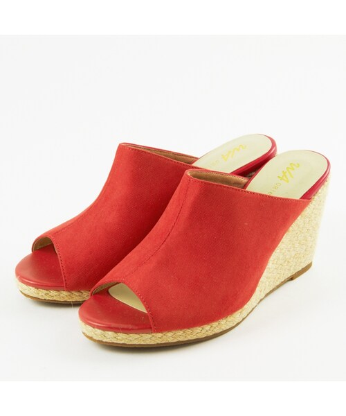 WA ORiental TRaffic（ダブルエーオリエンタルトラフィック）の「ミュールサンダル（シューズ・レディース・ブラック/グレー/レッド/イエロー・S/M/L/LL）」の3枚目の写真