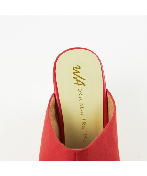 WA ORiental TRaffic（ダブルエーオリエンタルトラフィック）の「ミュールサンダル（シューズ・レディース・ブラック/グレー/レッド/イエロー・S/M/L/LL）」の10枚目の写真