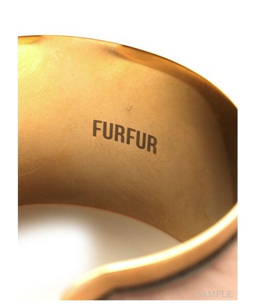 FURFUR（ファーファー）の「ファーバングル（ブレスレット・バングル・レディース・PNK/WHT/BLK・F）」の10枚目の写真
